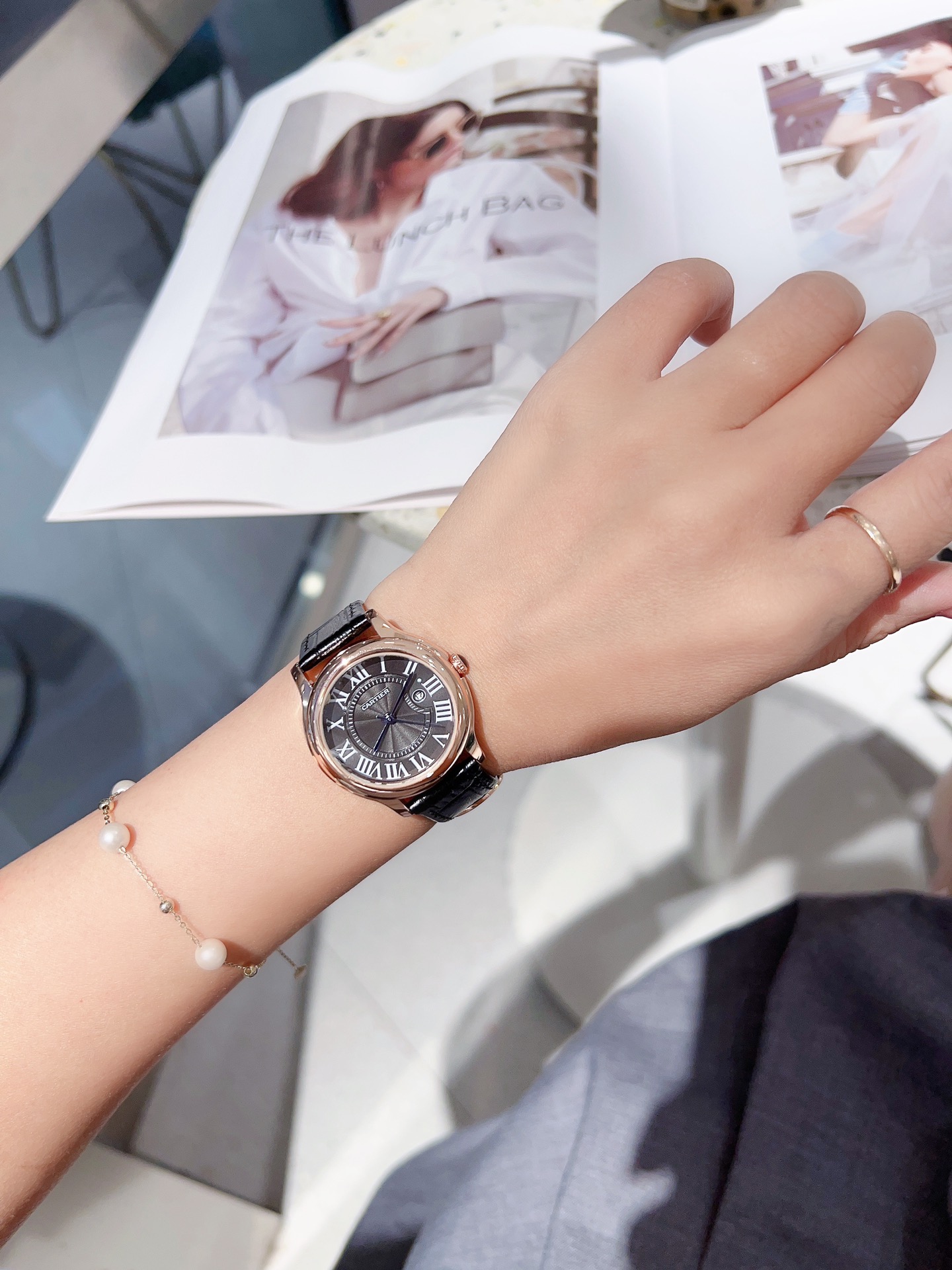 CARTIER women qartz watch 33mm
