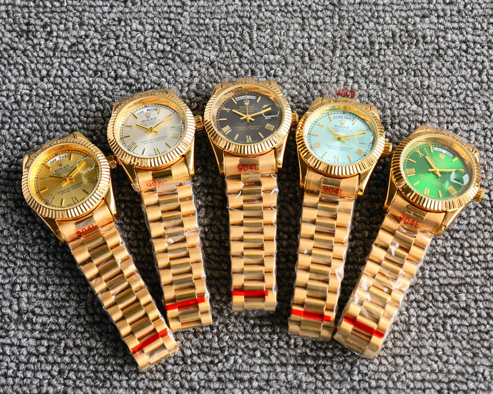 Rolex day-date Roman numeral quartz watch 36mm