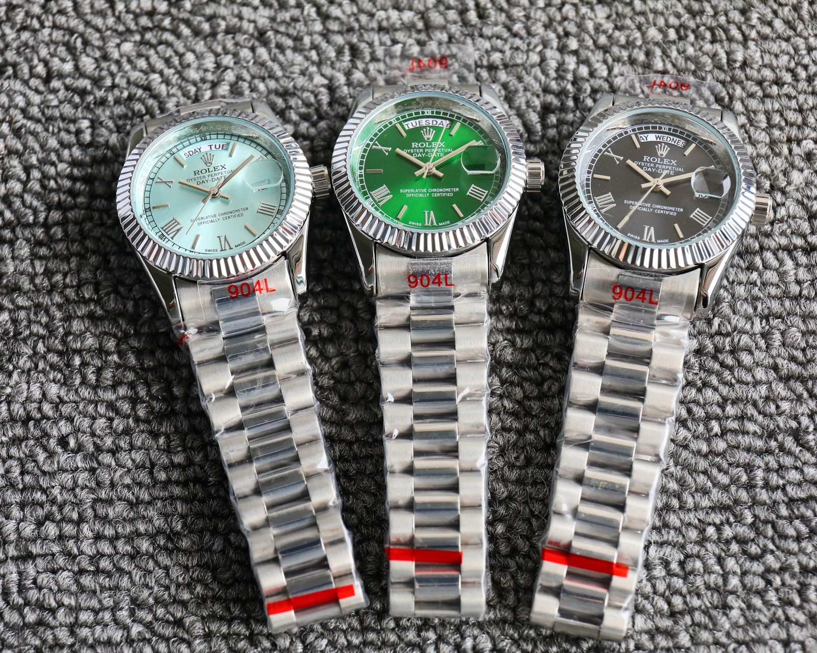 Rolex day-date Roman numeral quartz watch 36mm