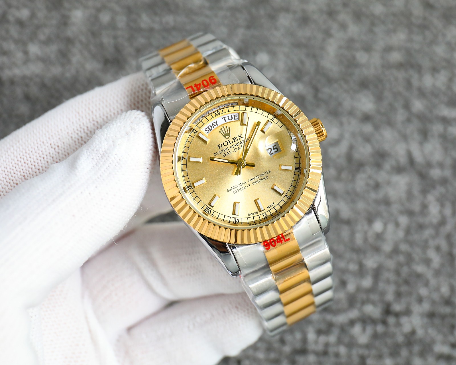 Rolex day-date quartz watch 36mm