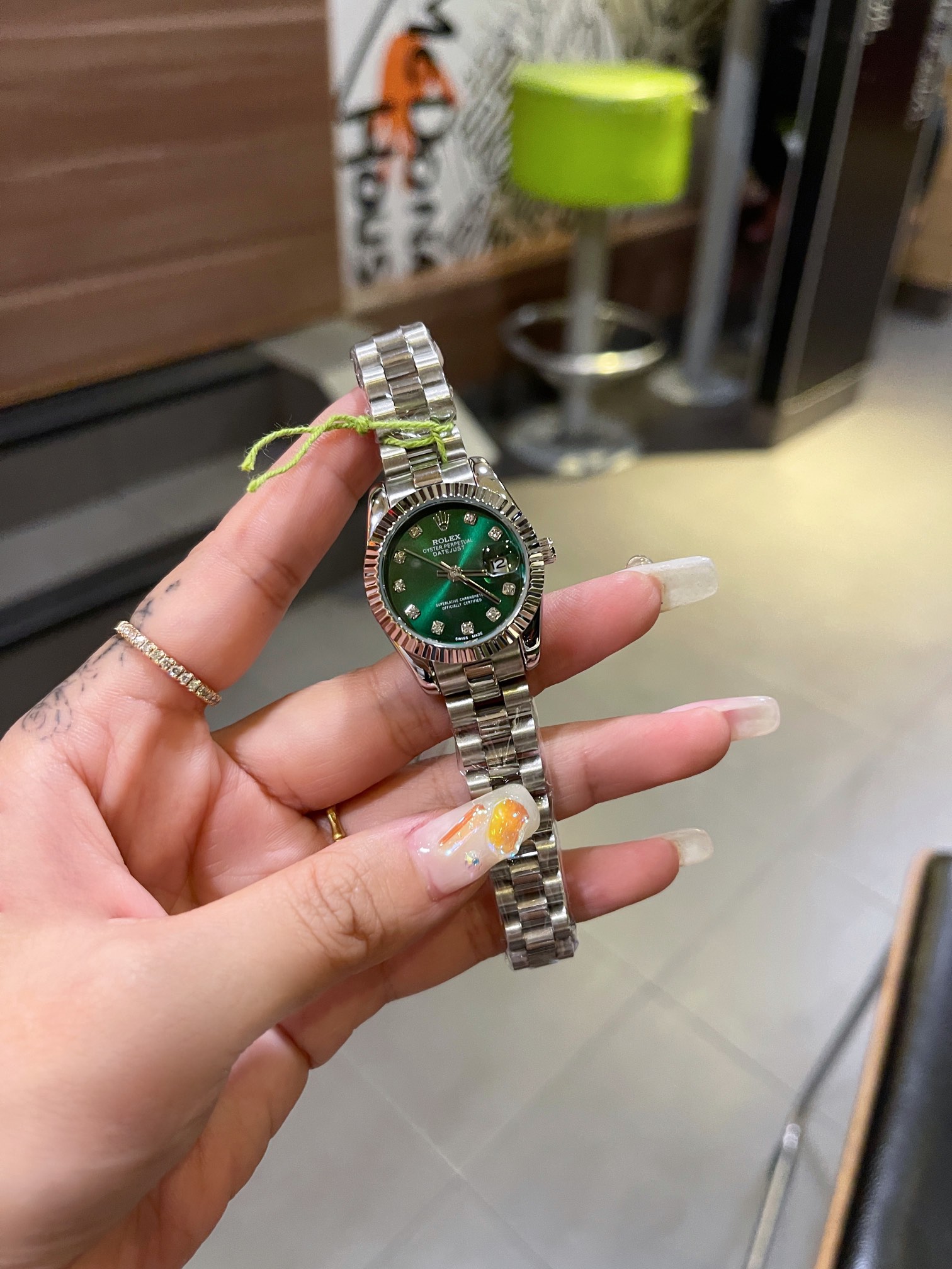 Rolex Diamnd women 28mm Quartz watch