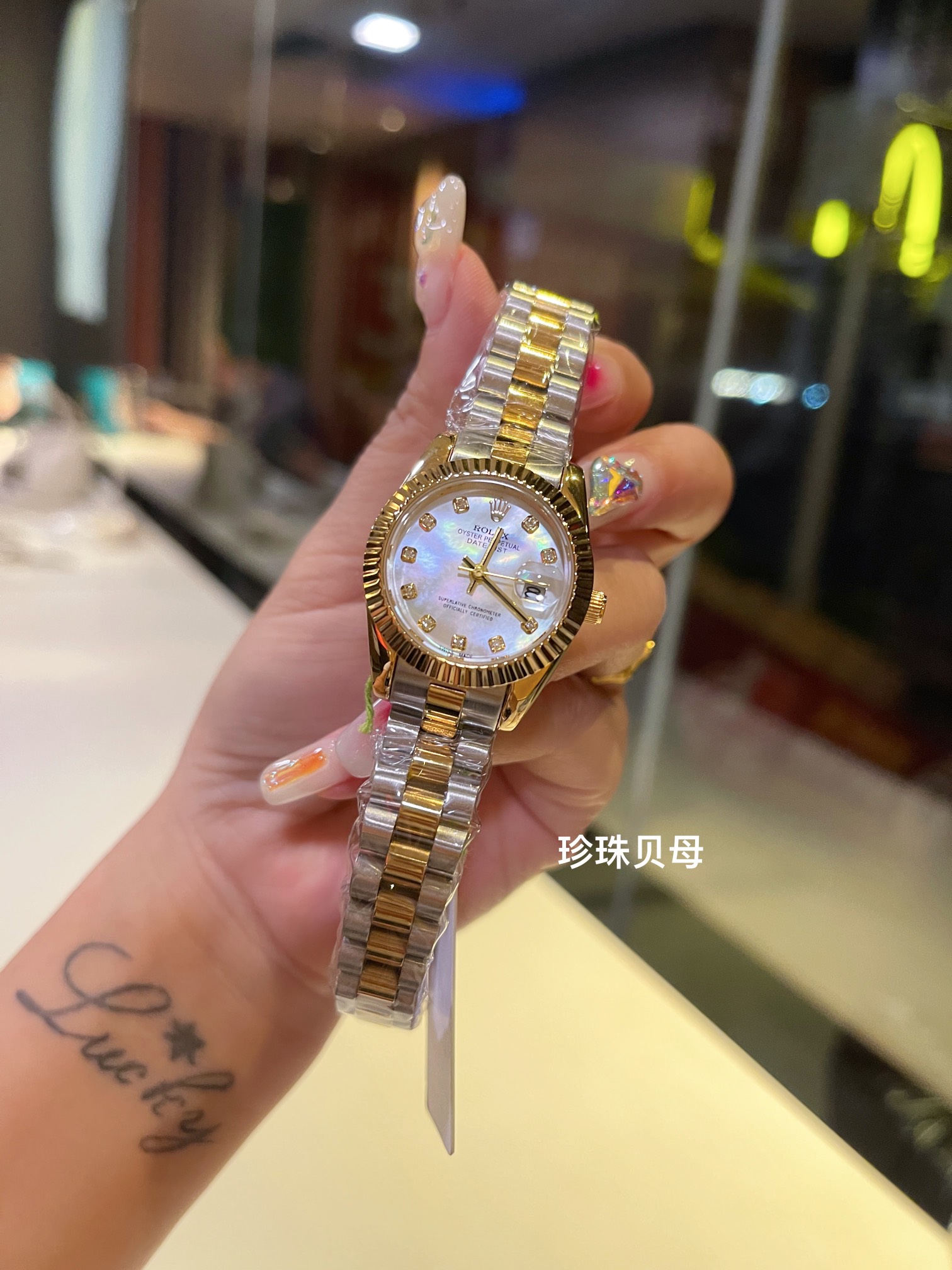 Rolex Diamnd women 28mm Quartz watch