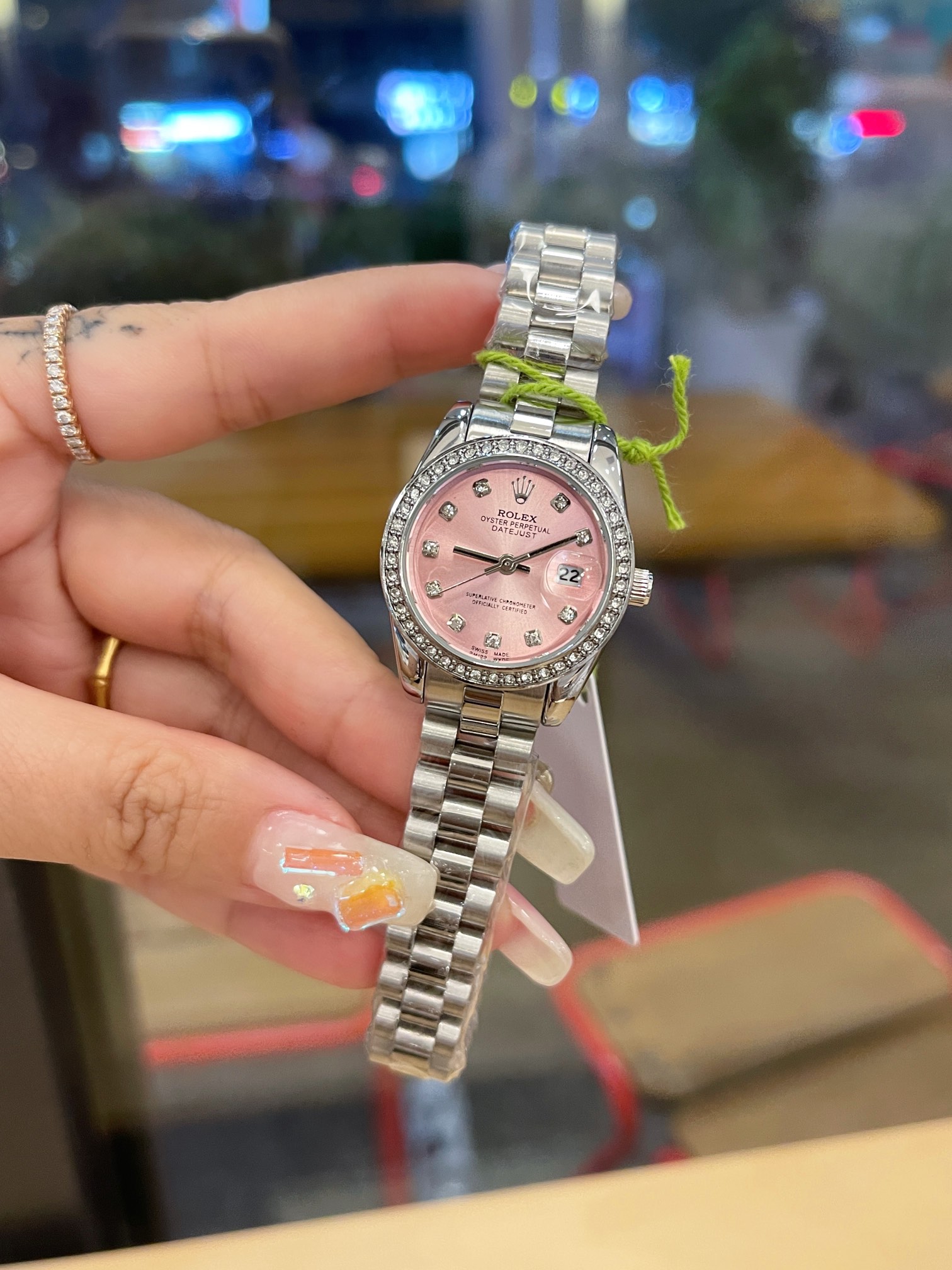 Rolex Diamnd women 28mm Quartz watch