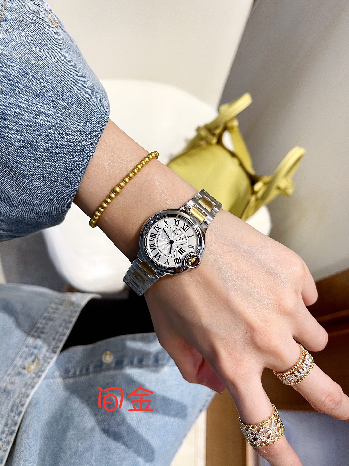 Cartier quartz watch 33mm 116298