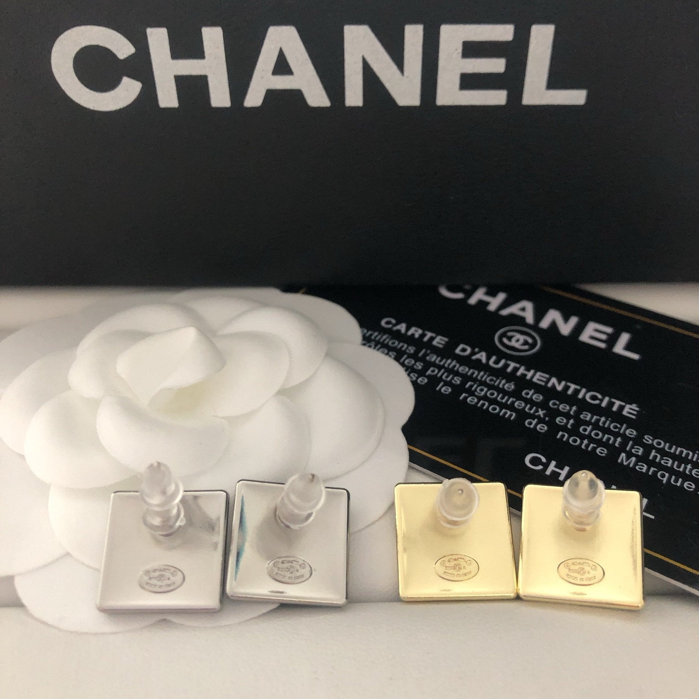 Chanel square earrings 116342