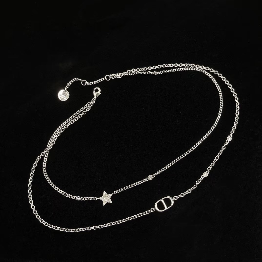 X671/L194 Dior silver necklace/bracelet