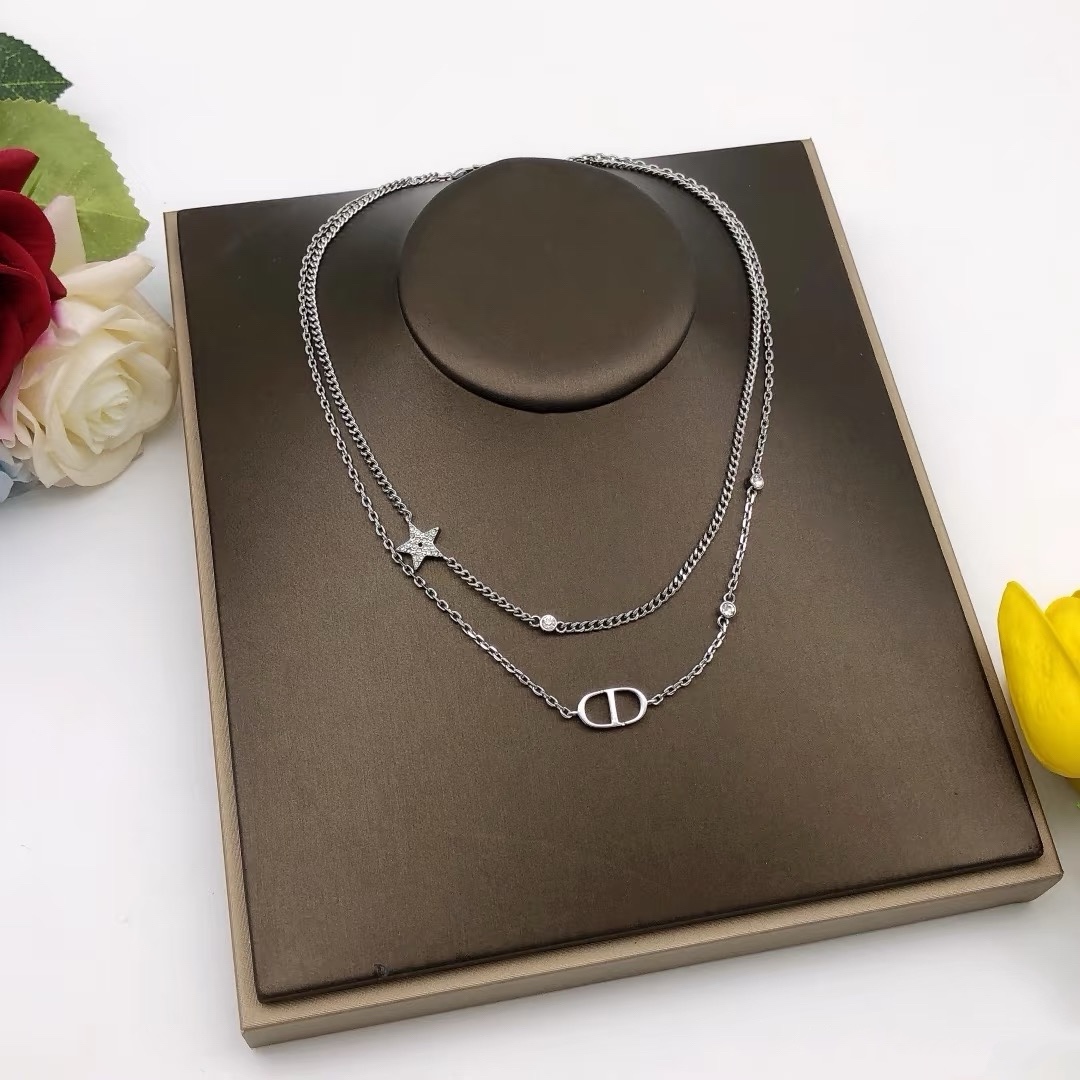 X671/L194 Dior silver necklace/bracelet