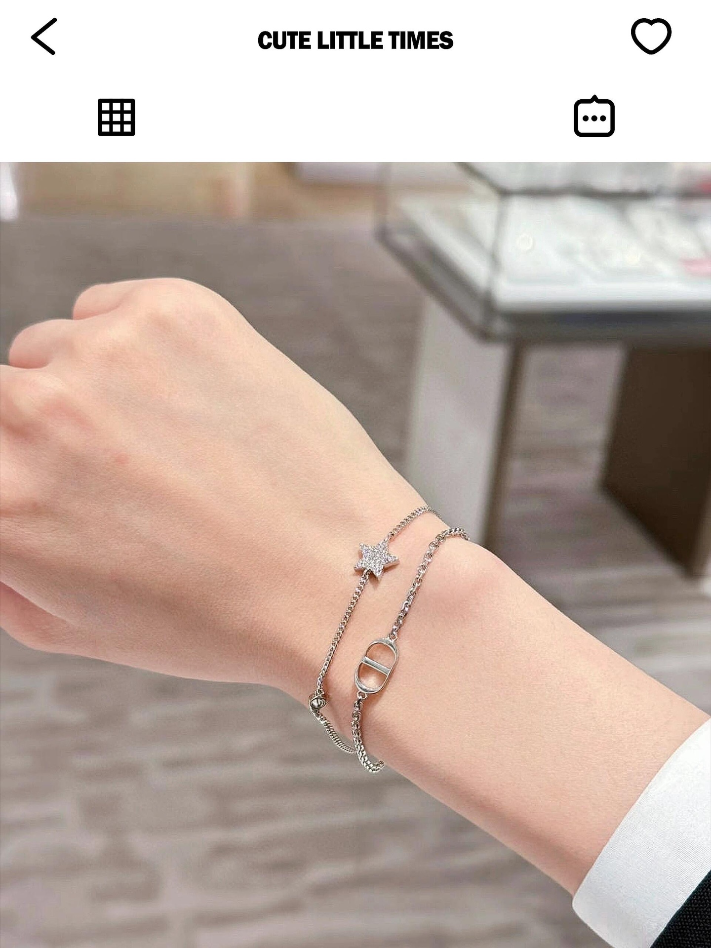 X671/L194 Dior silver necklace/bracelet