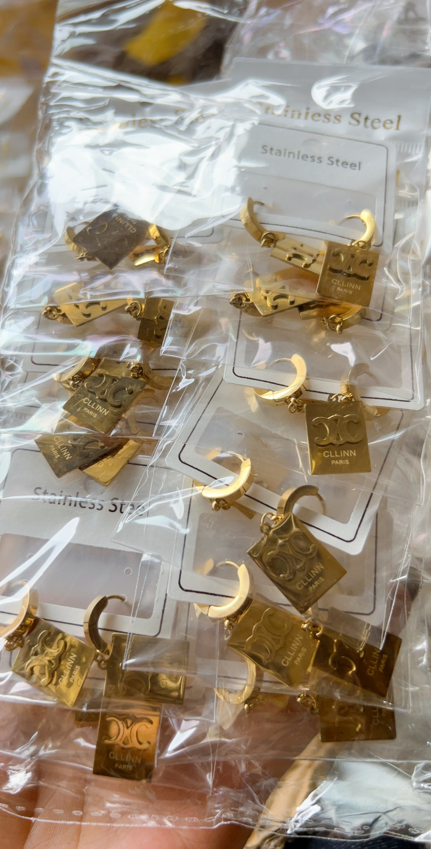 Celine Titanium steel earrings 116444
