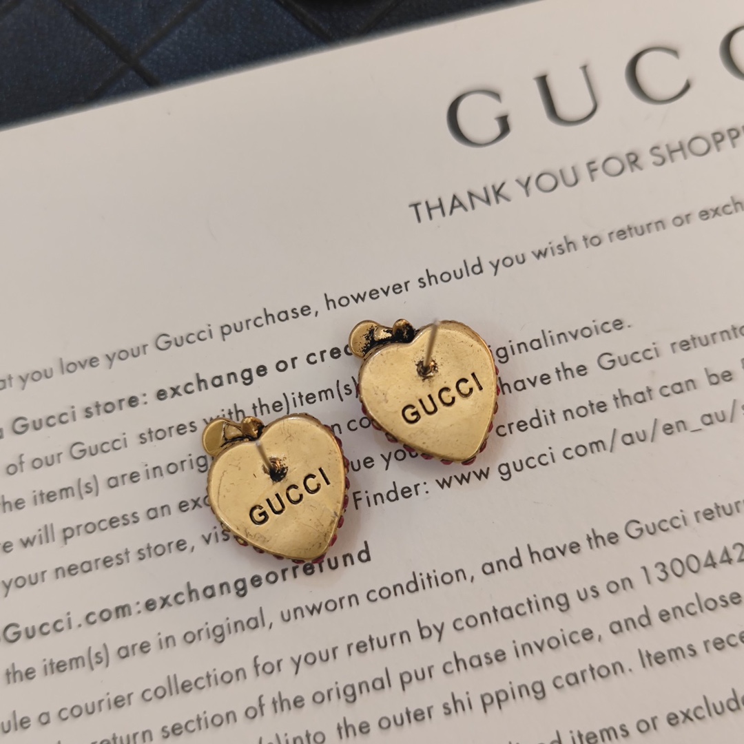 E034 Gucci strawberry earrings