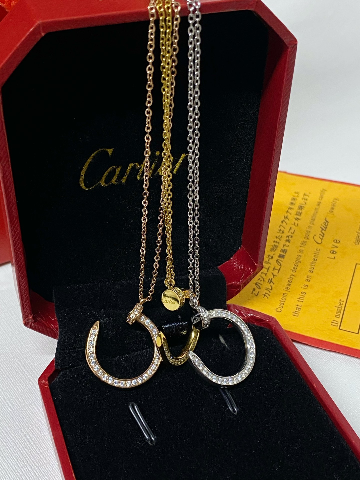 X688 Cartier titanium steel necklace
