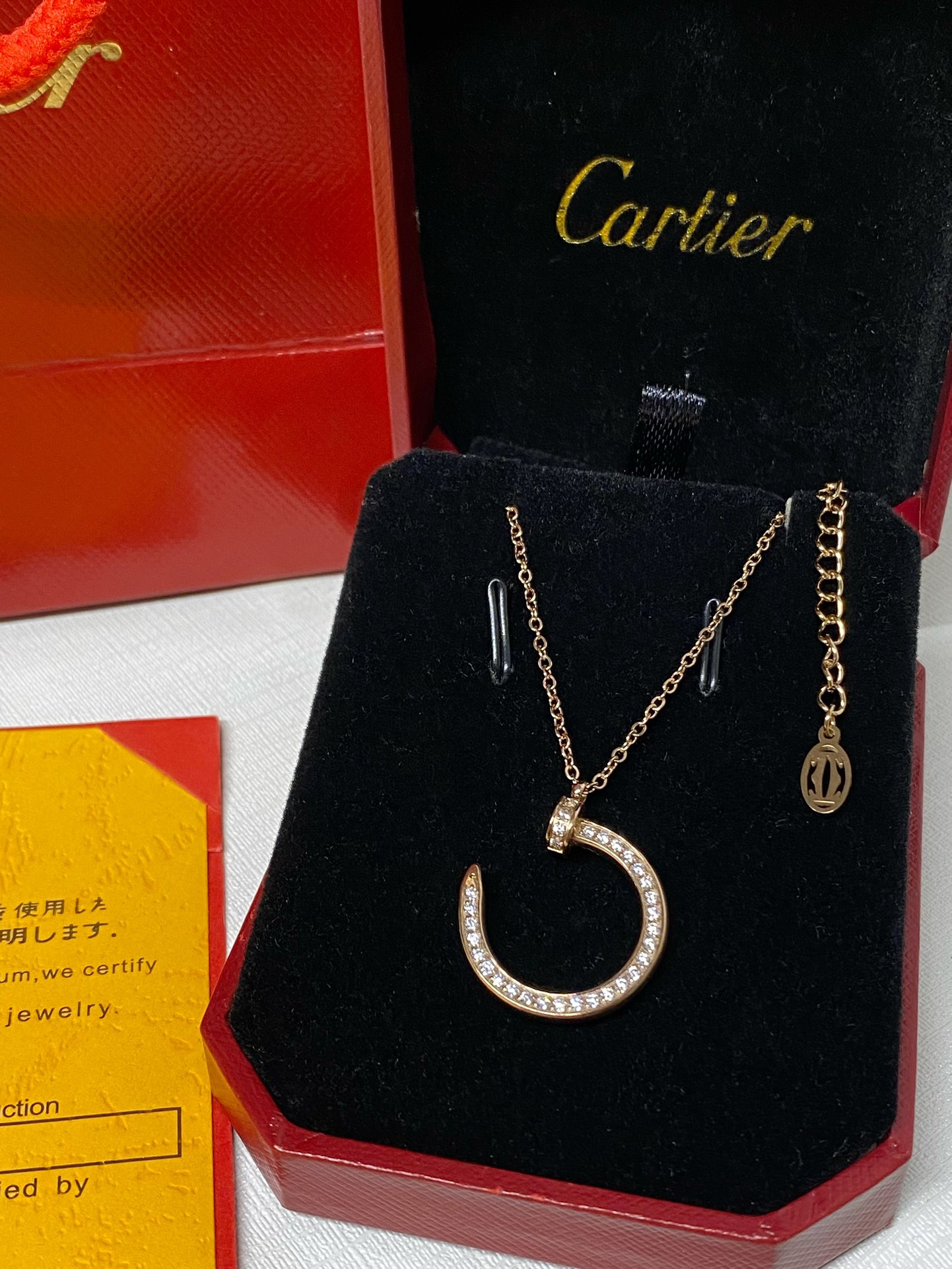 X688 Cartier titanium steel necklace