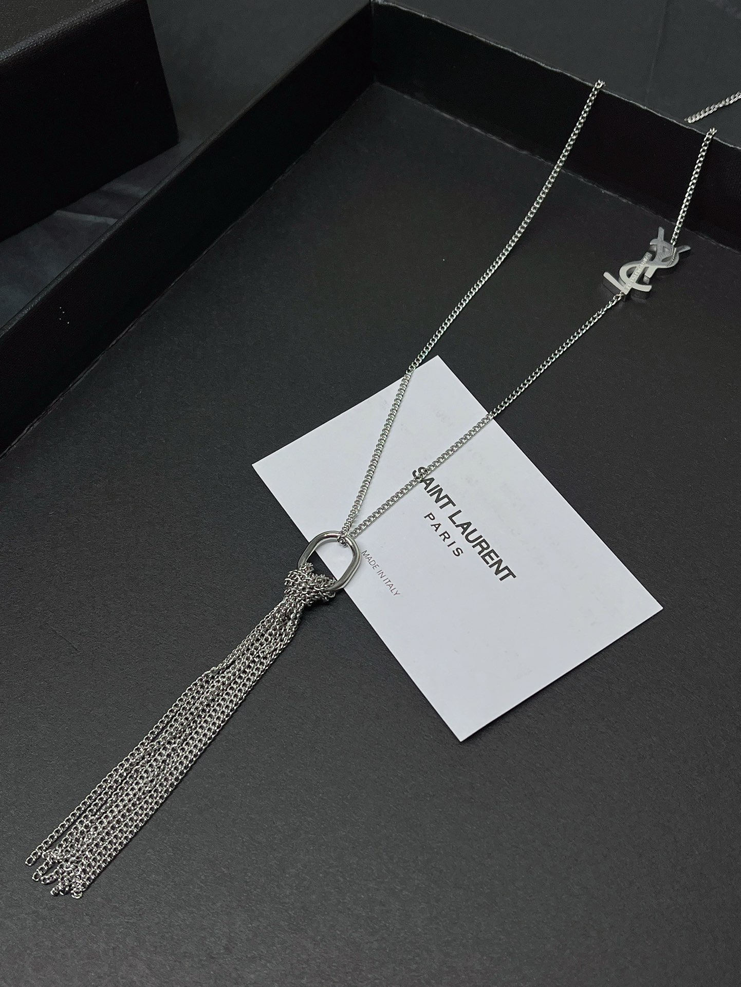 X691 YSL titanium steel Long necklace