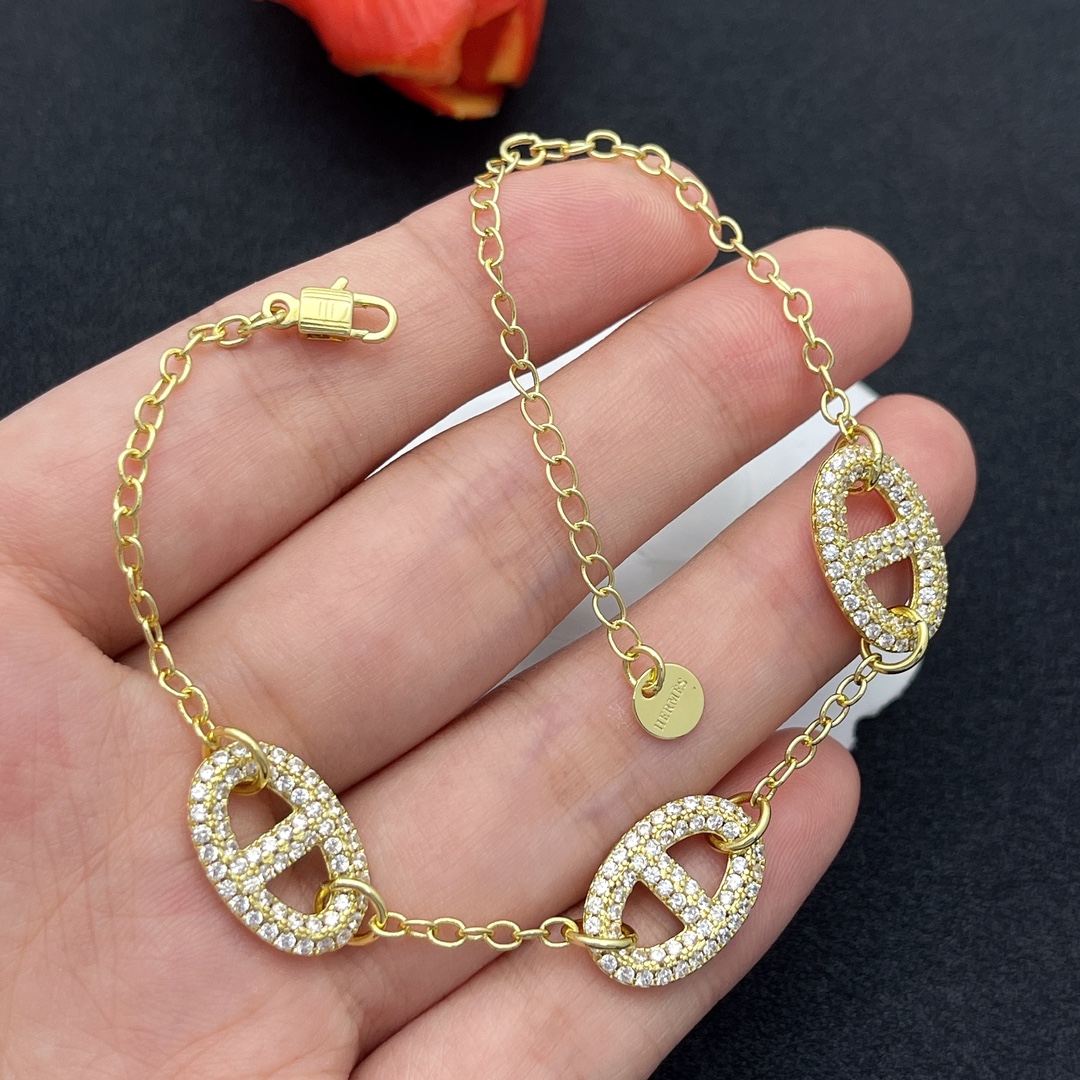 Hermes full diamond bracelet 116686