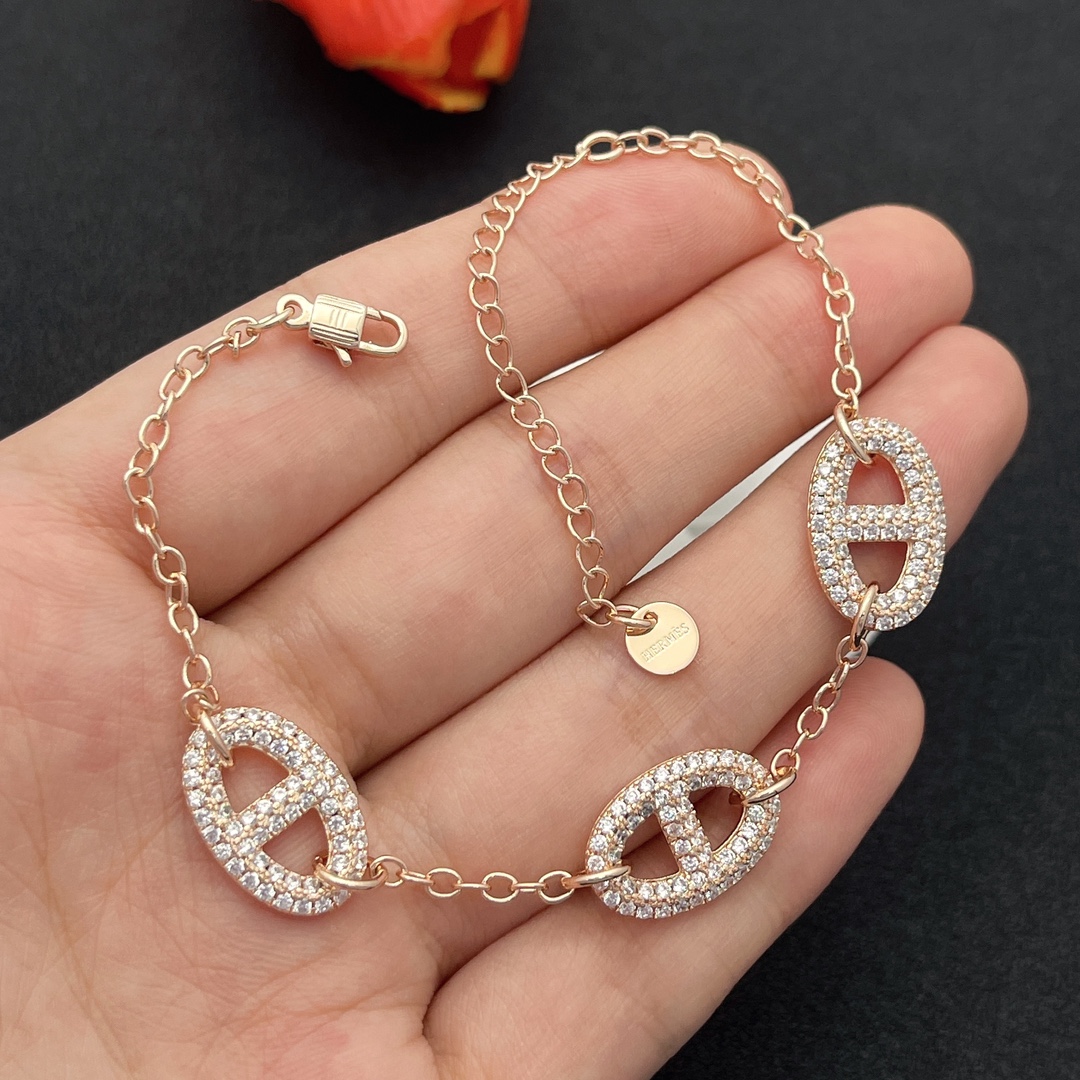 Hermes full diamond bracelet 116686
