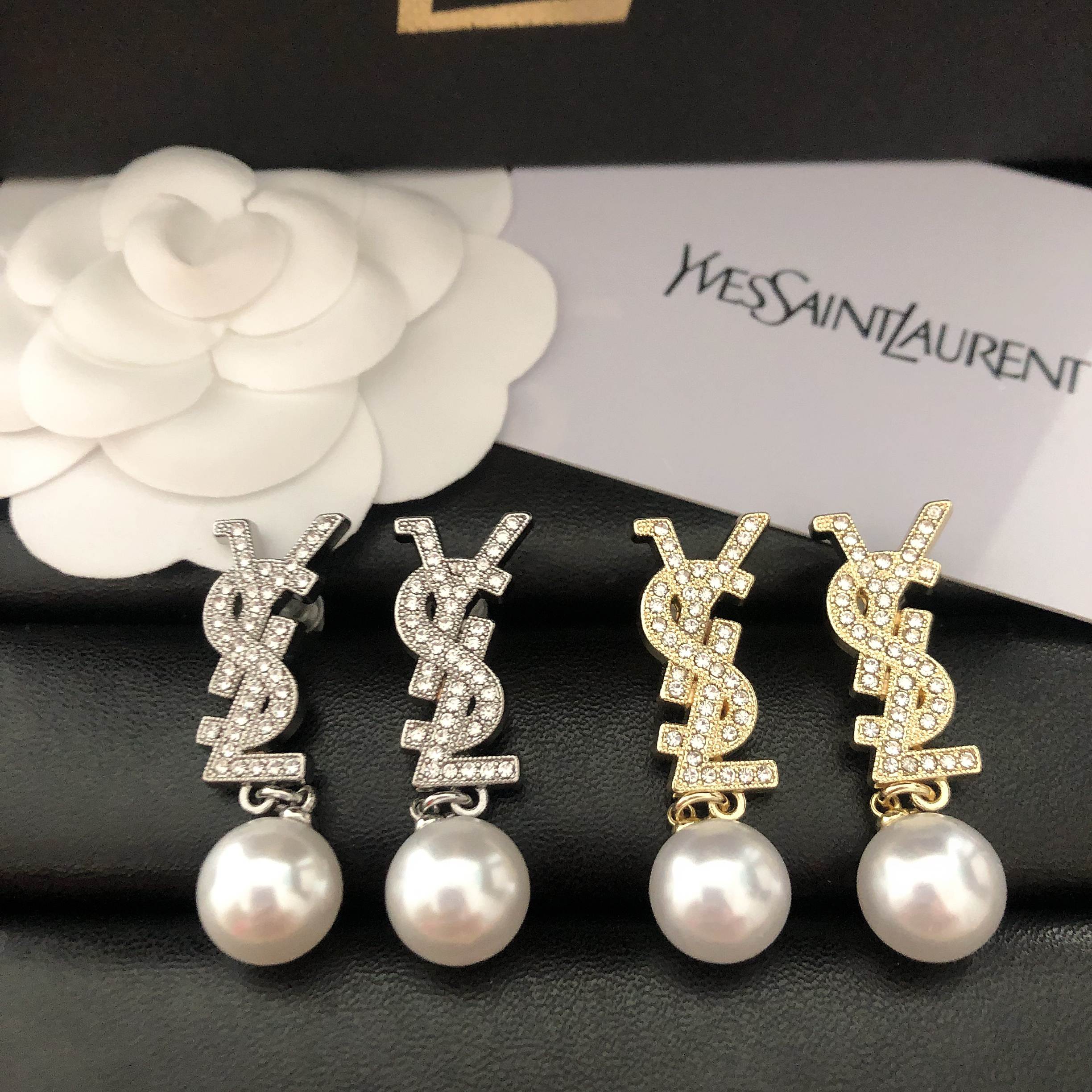 YSL pearls earrings 116696