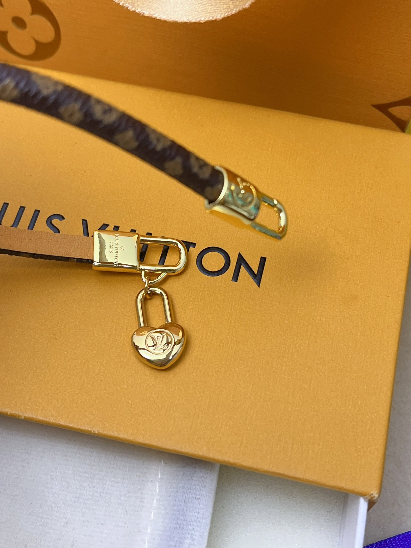 S459 LV Monogram leather bracelet