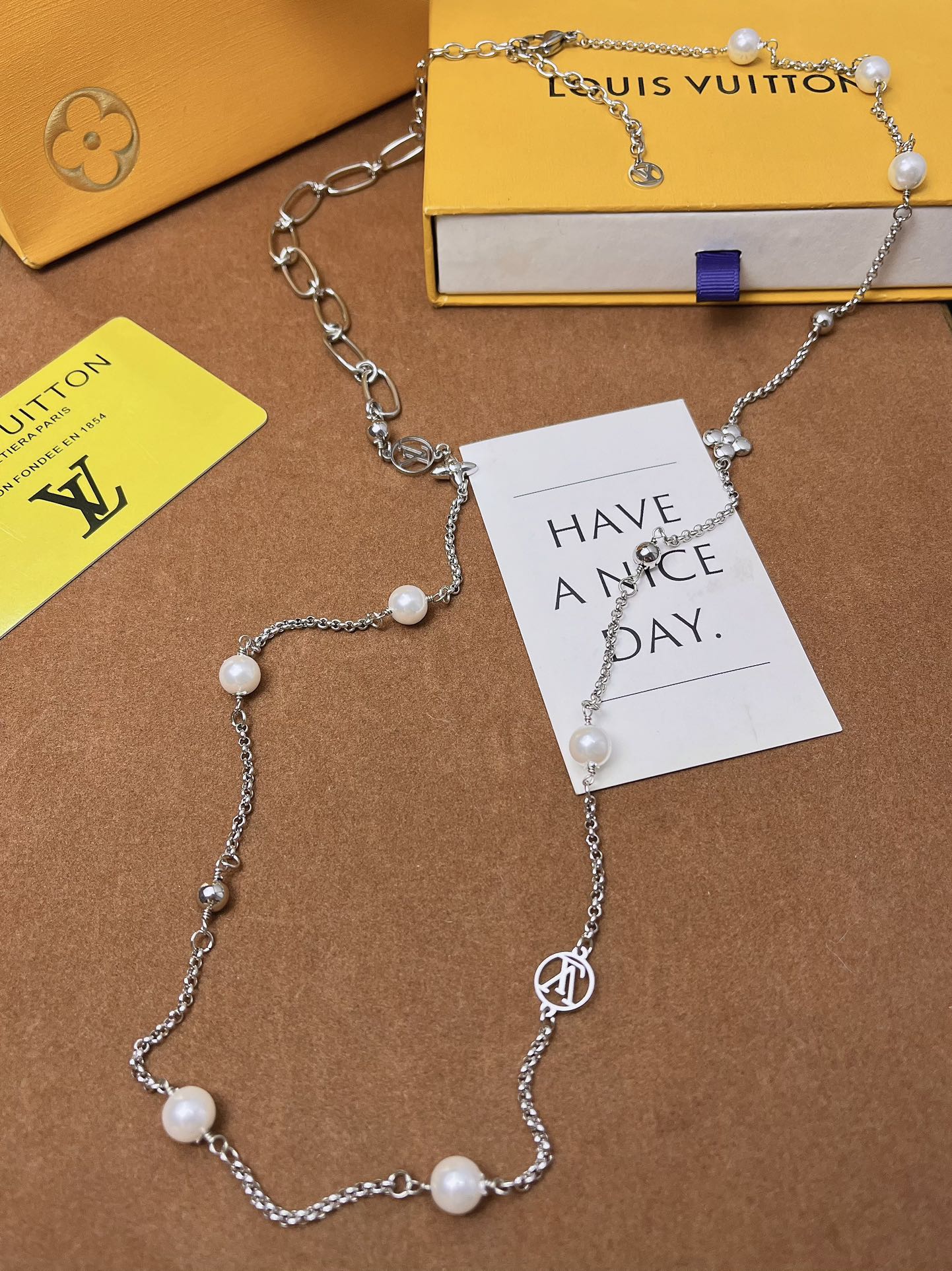 X700 LV MIX CHAINS long necklace M02516