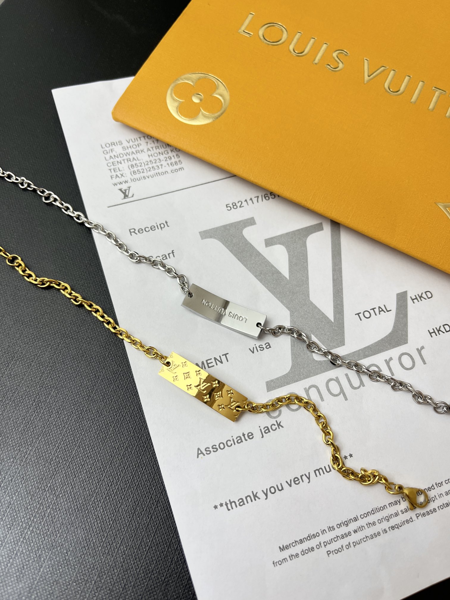 L168  LV titanium steel Bracelet